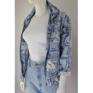 EVR - 100% Silk Vintage Zip Up Jacket